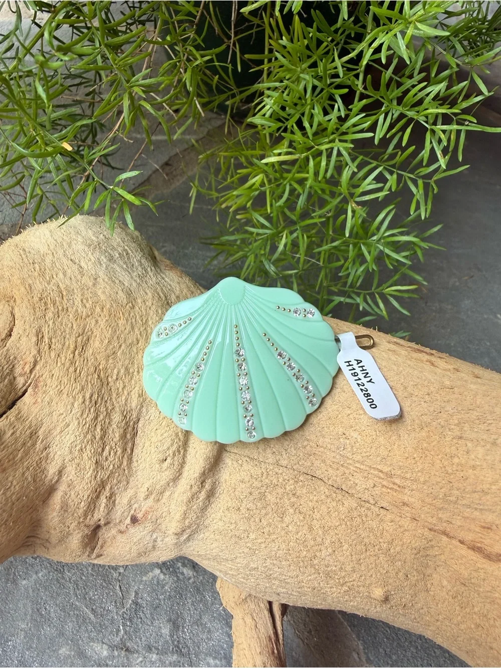 New🌟Anthropologie-Pico-Pearl Embellished  Green Shell Hair Clip